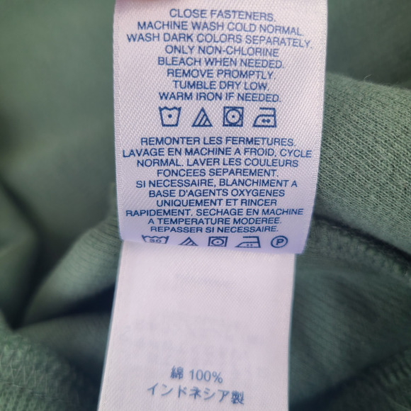 NWOT Lands End Mens Bedford Rib Quarter Zip Sweater Green Soft Pullover Size XXL - Picture 9 of 10